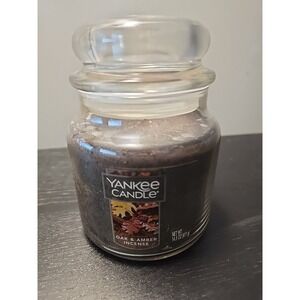 NEW Yankee Candle Oak & Amber Incense size 14.5 ounce (RETIRED) made in USA